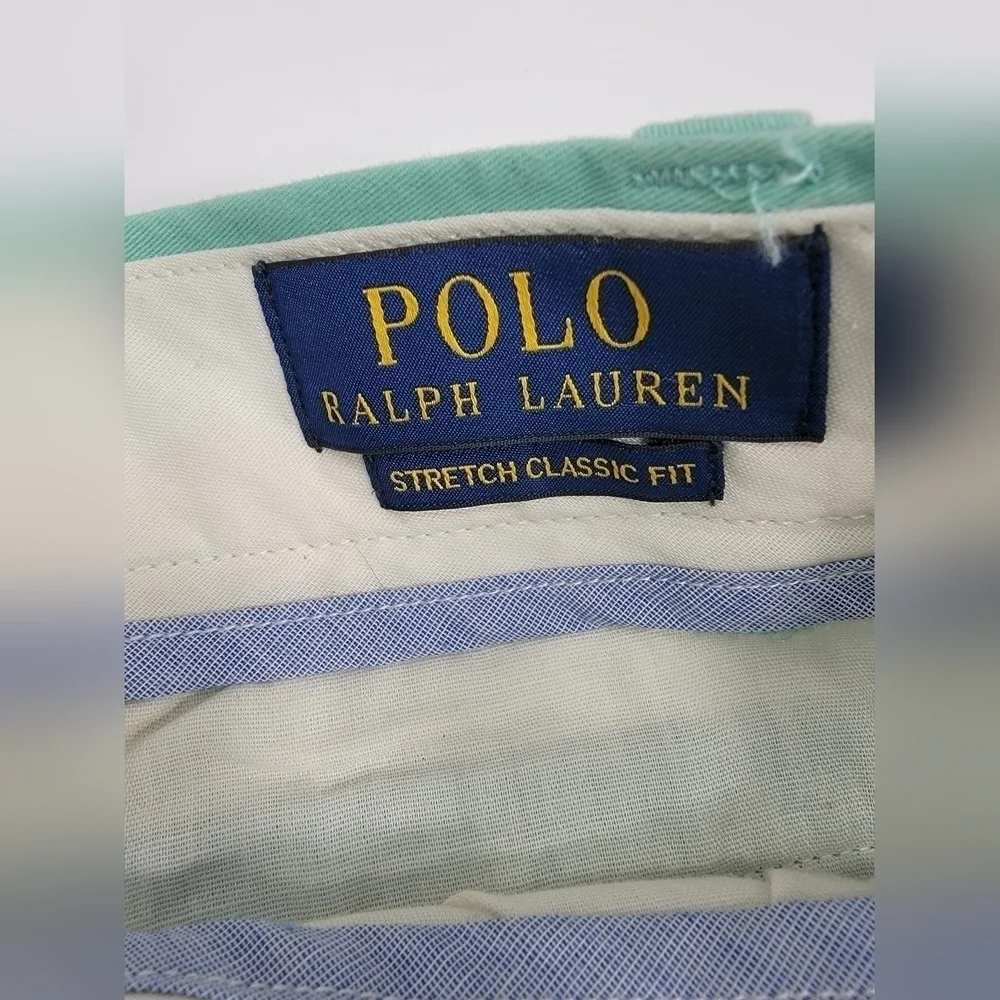 Polo by Ralph Lauren Mint Green Flat Front Men’s Shorts